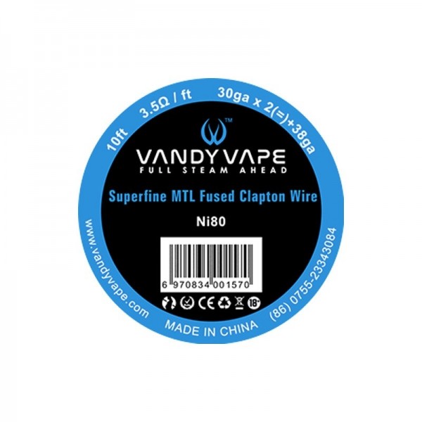 Vandy Vape Superfine MTL Fused Clapton Wire 3.50 ...